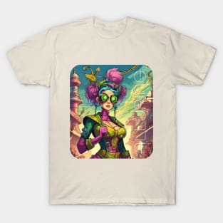 The Alluring Steam Punk Girl T-Shirt